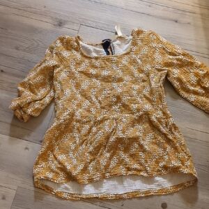 Floral Yellow Women's Top